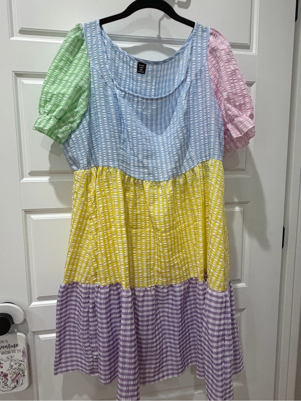 Pastel Tiered Dress - Multicolor